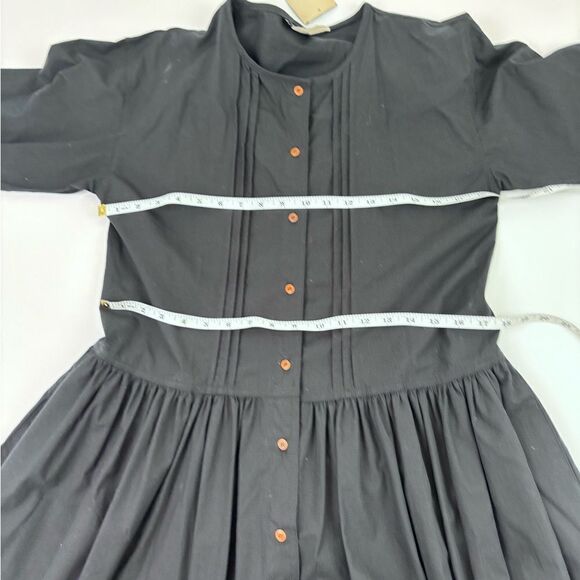 Vintage The J. Peterman Company Cotton Black Amish Dress NWT - Picture 7 of 9